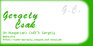 gergely csak business card